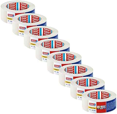Tesa Krepp 4348 Standard Masking Tape For Indoor Painting - Masking Tape - Light Beige (8 Pieces