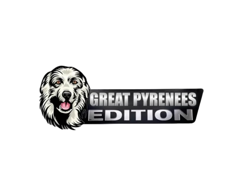 Image of Dog Edition Car Badges Laser Cutting Car Vehicle Emblem, 3D Badge Automotive Decals Stickers for Car Truck Rv Boat Exterior Decoration, Funy Animal Decor Car Accessories Gifts (Great Pyrenees)