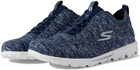Skechers Women's GO Walk Classic-Radiant Moon Sneaker, Navy/Blue, 5 | Image 3