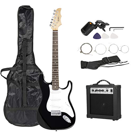 ZENY 39in Electric Guitar Full Size Beginner Starter Kit with Case Bag, Shoulder