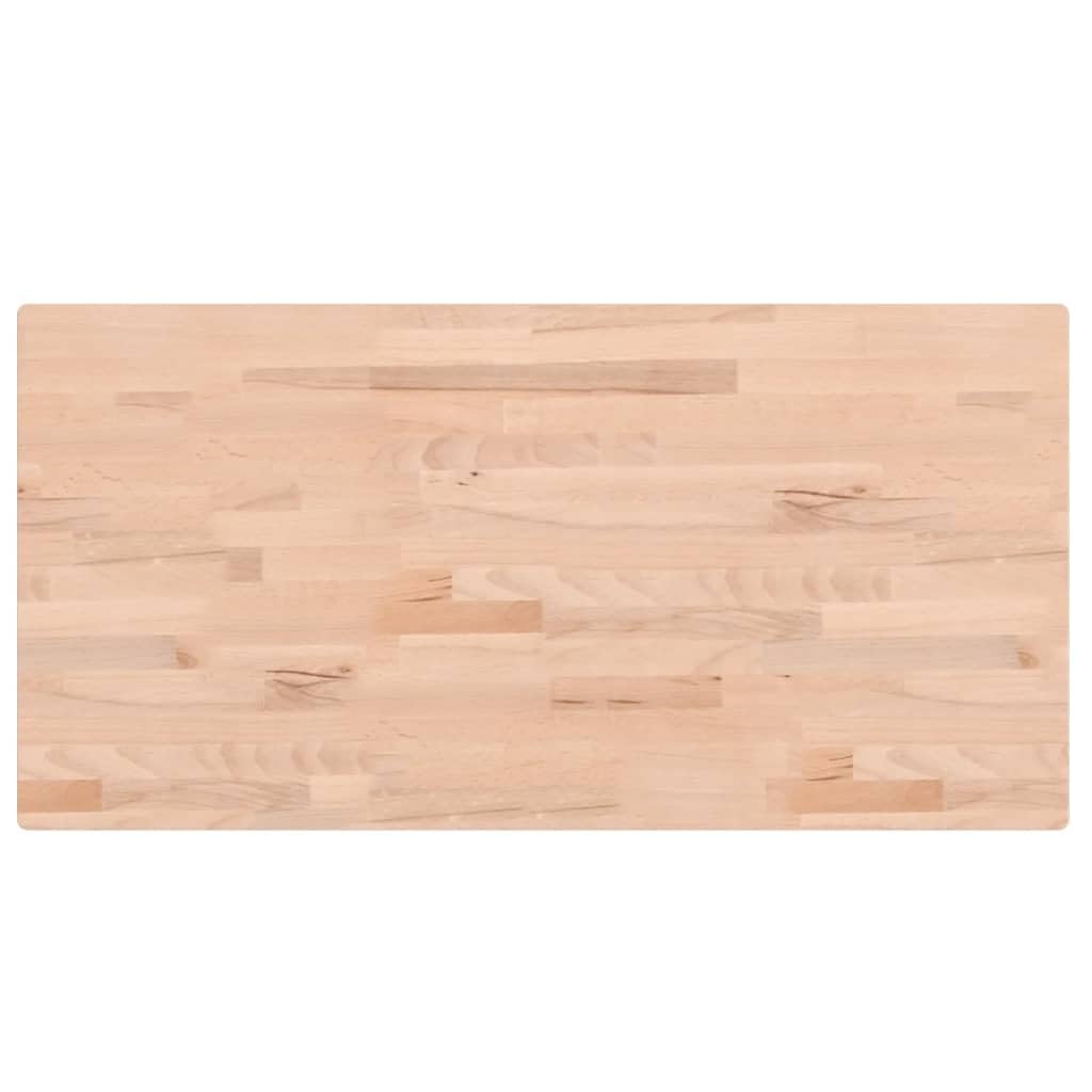 Piano lavabo 100 x 50 cm, in legno massello di faggio, montaggio a