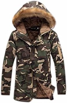 Amazon Japhot メンズ 中綿コート 迷彩柄 迷彩コート 裏起毛 ダウンコート 迷彩ジャケット 中綿ジャケット 綿入れコート 厚いコート ファー付き 防寒 保温 暖か 秋冬 大きいサイズ コート ジャケット 通販