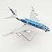 ANDSYYDS 20CM / 8 Inch A380 ANA Sea Turtle Metal Airplane Model,Sea Turtle Aircraft Model Kit with Display Stand for Adult Aviation Gifts or Alloy Airplane (Blue)