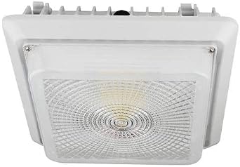 Westgate LED Canopy Garage Light - Wet Location- Dimmable- Lighting for Warehouse, Schools, Commercial Settings- UL-DLC40W 5000K Bright White