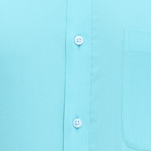 Image of Raymond Men's Slim Fit Solid Pattern Pure Cotton Semi Cut Away Collar Full Sleeve Formal Shirt