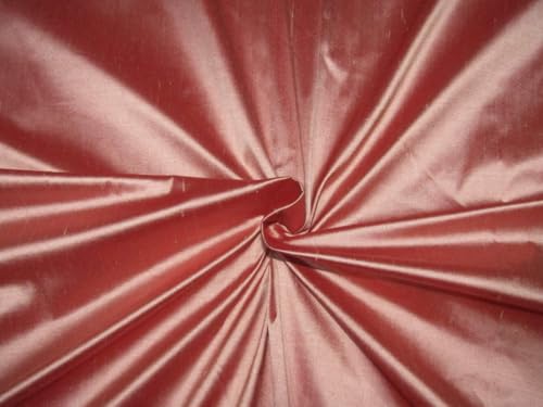 Tissu Dupion 100% pure soie rose rouge 137 cm pour votre robe de soirée idéale