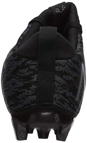 New Balance Burn X2 Tênis masculino de lacrosse de corte baixo, Preto, 4.5