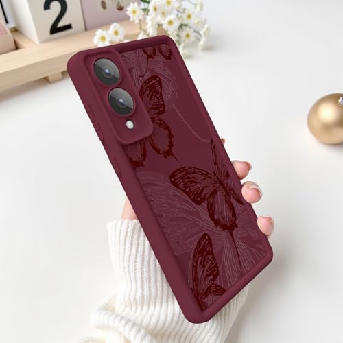Coque S25 Edge silicone souple papillon pour éviter les rayures et casses