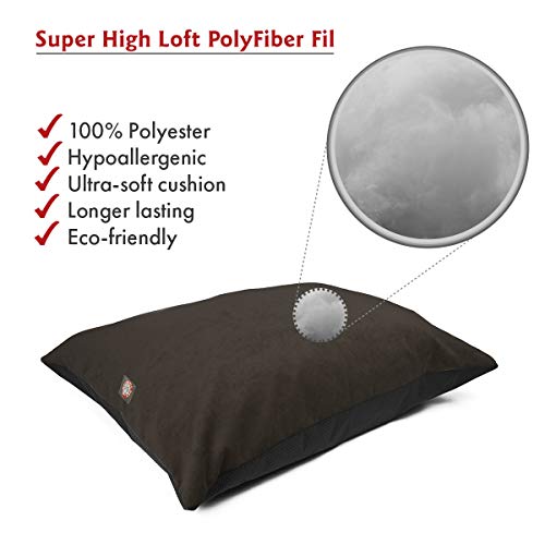 Image of Majestic Pet Rectangular Dog Bed Washable, Non Slip, Comfy Super Value Pillow Bed for Large Breed Dogs 46 x 35 Inch Villa Storm