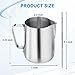 ENLOY Milk Frothing Pitcher, 12oz/20oz Stainless Steel Jug, Espresso Machine Accessories, Cappuccino Latte Art, Steam Pitcher with Art Pen