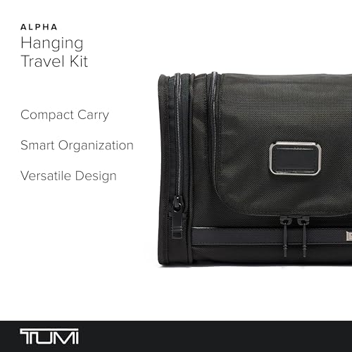 TUMI - Alpha Hanging Travel Kit - Toiletries and Cosmetics Organizer - Travel Essentials Bag with Hooks & Pockets - Black by TUMI - Image 2