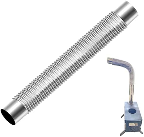 pologmase Stainless Steel Chimney Pipe, Stove Flue Pipe, Stove Chimney Pipe, Stainless Steel Stove Pipe, Elbow Pipe, Flexible Furnace Tube, Flue Exhaust Stove Pipe, Chimney Flue Liner