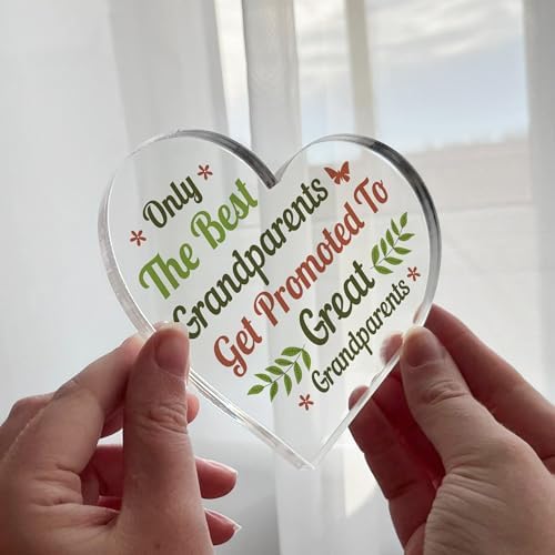 Red Ocean Nanny and Grandad Grandparent Acrylic Plaque Gift Keepsake Promotion to Great-Grandparents Baby Announcement — 사진 6