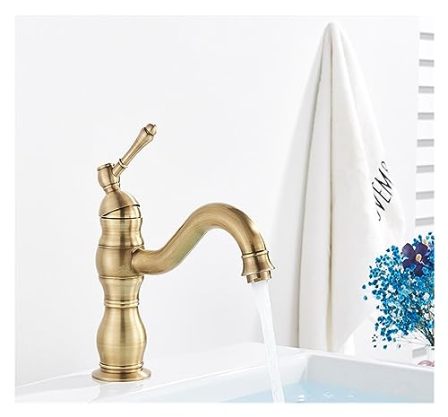 Robinet mitigeur chaud et froid en laiton avec commande fluide pour vasque - 2