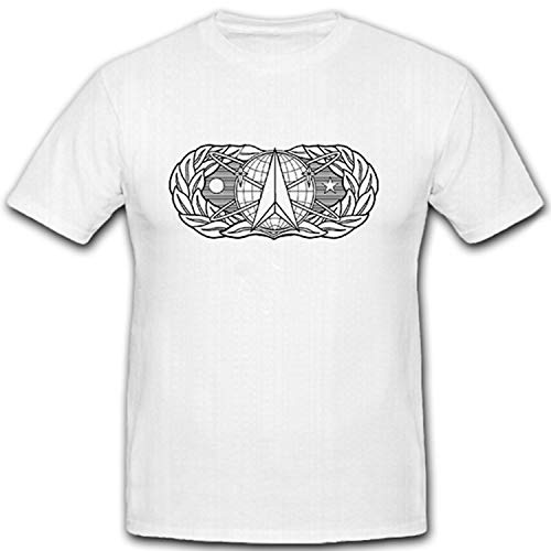 Space And Missile Badge US Air Force USA emblema distintivo uniforme decorazione Aeronautica Militare – T shirt # 12255 bianco Medium