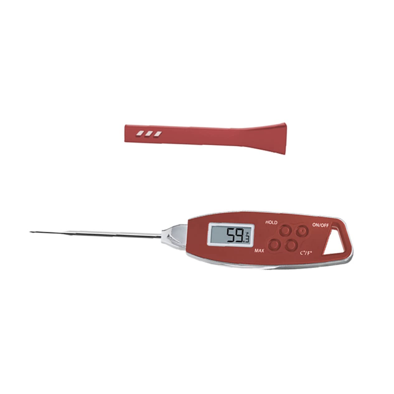 TOPBATHY 2 Pz termometro da cucina indicatore della temperatura del barbecue termometro digitale termometro alimenti termometro per carne Ago termometro per acqua rosso