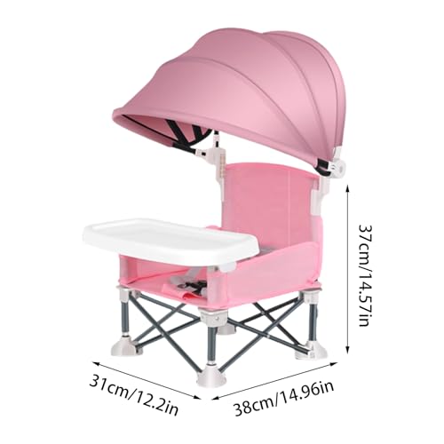 Chaise de repas pliante pour bébé pour manger confortablement en voyage et extérieur