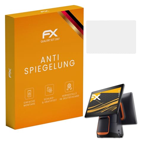 atFoliX Screen Protector compatible with Sunmi T2 Screen Protection Film, anti-reflective and shock-absorbing FX Protector Film (2X)