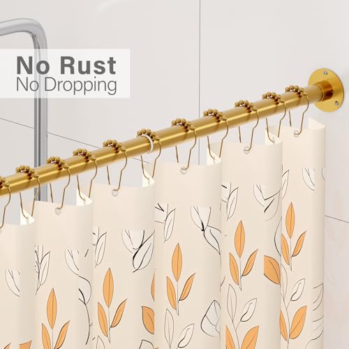 Tringle à rideau de douche d angle L réglable 90 degrés avec crochets - 7
