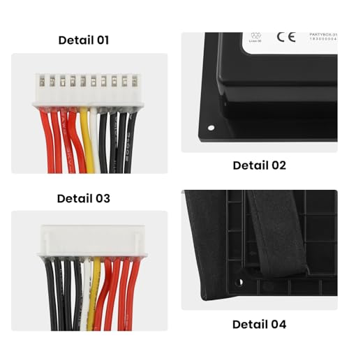 ANTIEE 10000mAh PartyBox 310 Batterie de rechange pour JBL PartyBox 310 Portable Bluetooth Speaker Series GSP-2S4P-PB350A GSP-2S4P-PB350B GSP-ICR2S4P-PB350A 7.2V 72Wh - Afbeelding 4