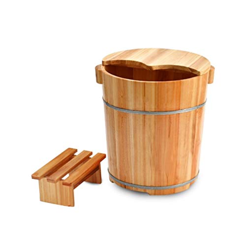 Spa de pies barril de madera para baño de pies