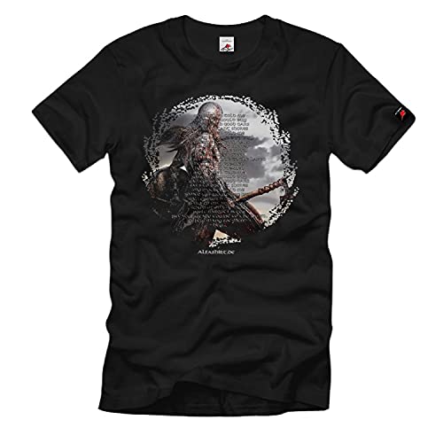 T-shirt Vikings My Mother Told Me noir XL coupe confortable contre la décoloration