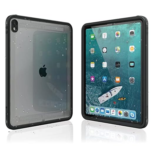 Waterproof iPad Case for iPad Pro 12.9" of 2022 by Catalyst - Waterproof 6.6 ft - Full Body Protection, Heavy Duty Drop Proof 4ft, Kickstand, True Acoustic Sound Technology, Built-in Screen Protector