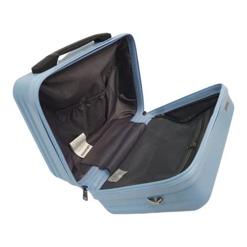 Frasqueira Mão Maleta Viagem Maquiagem Cosmetico Original (Grande, Azul)