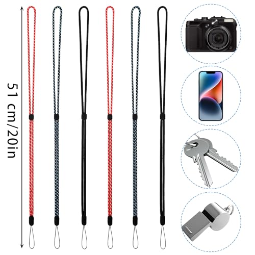 Bremorou 596123_1_5ACEVWEK 6 Pack Adjustable Neck Lanyards 3 Colors Lanyard Length Lanyards For Key Colourful Nylon Neck Strap Lanyard For Id Badge Holder Cellphone Keys Name Badges Usb Whistle Pen thumb #1