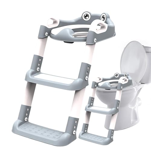 Sedile WC con scaletta per sgabello, scala WC per allenamento,Sedia