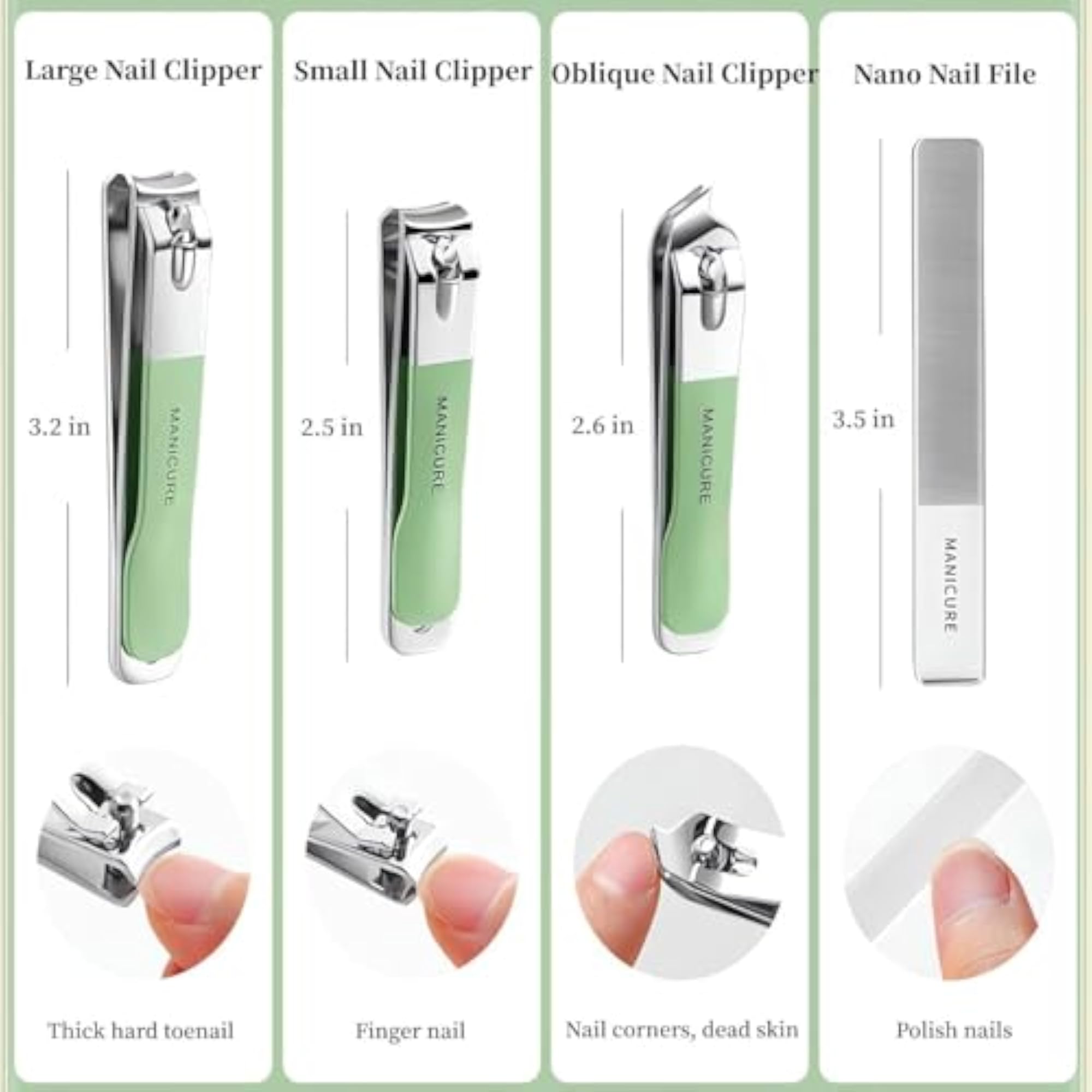 4 in 1 Portable Nail Clippers & Beauty Tools Set