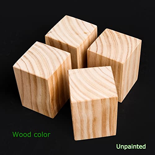 Patas de cama de madera natural cuadradas, juego de 4 patas para mesa de comedor de 5x5x10 cm 5