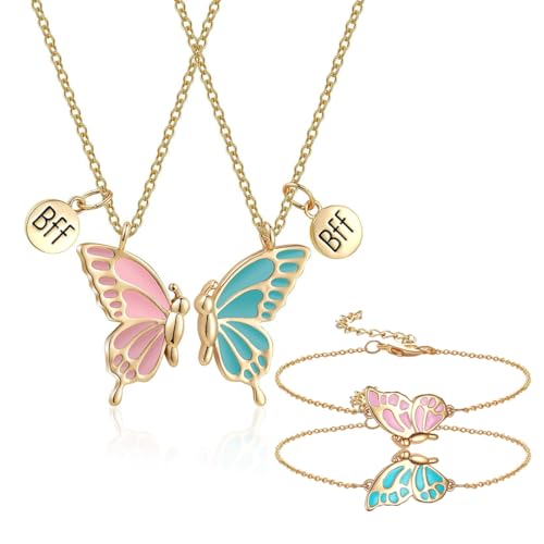 EIYVPRA 2 Collane dell'Amicizia Set per Donne Ragazze BFF con