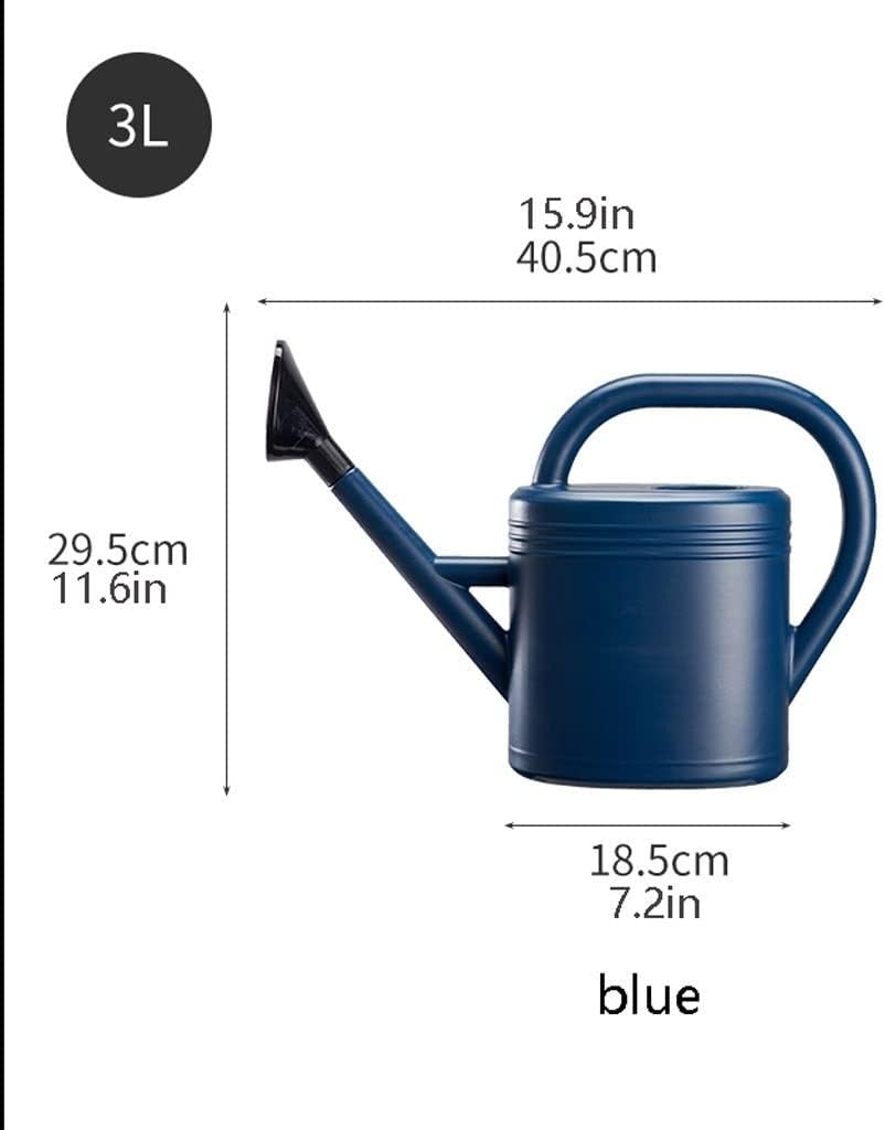 Watering Can Watering Can,Watering Can for Garden, Detachable Shower Rose Head Long Spout Water Can for Indoor and Outdoor (3L, Green,Blue) Decorative Watering Can(B)