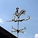 Generic Weathervane,Wind Vaneer Pattern Wind Vane Tool Roof Mount Ornamenttion Outdoor Yard