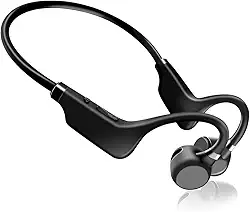 Fone de Condução Óssea Esportivo para Corrida de Rua - Preto