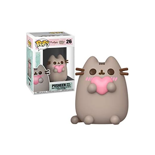 Funko - Pop! Pusheen: Pusheen w/Heart Figura Coleccionable, Multicolor (44529)