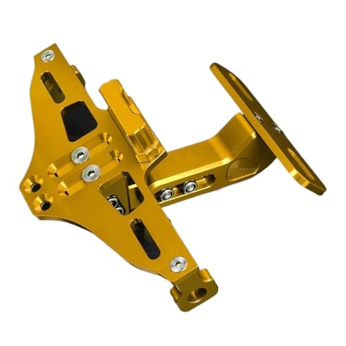 GVGFKPKZAY Für Kawasaki ZZR1400 2015–2023 Motorrad-Kennzeichenhalter Für Blinker Motorrad kennzeichenhalterung(Gold)