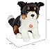 Teddy Hermann 91956 Hund Border Collie Tri-Color sitzend 30 cm, Kuscheltier mit idealem Recyclinganteil (Füllmaterial)