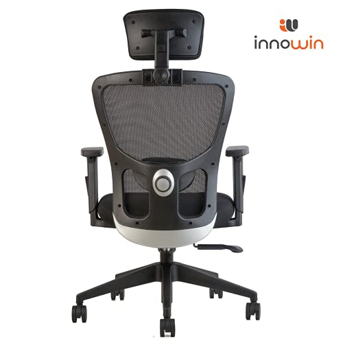 INNOWIN Jazz High Back Mesh Ergonomic Chair (Black) for Office & Home with Smart Multi Lock