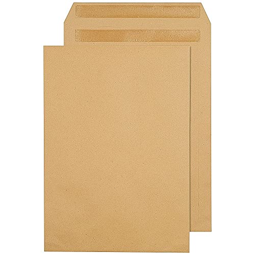 Q-Connect C4 Envelopes Pocket Self Seal 115 gsm Manilla (Pack of 250) 3461