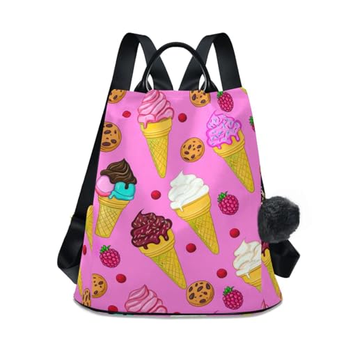 Sac à dos femme en polyester léger et élégant avec multiples poches