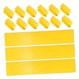 GOOHOCHY 15 Stück Teiliges Sportplatz Markierungsset Wetterbeständig Hochsichtbare Gelbe Linien Präzise Positionierung für Tennis Basketball Badminton und Pickleball Schnelle Installation