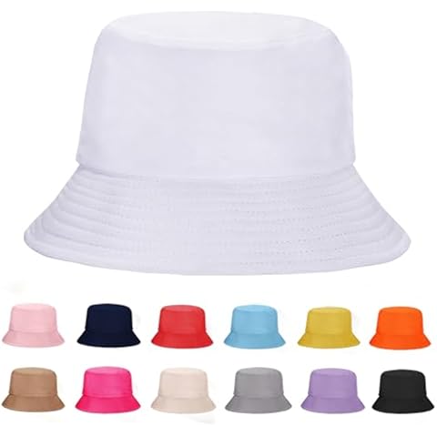 Rosoz Bucket Hat for Women Men Summer Travel Beach Sun Hat Outdoor Cap Unisex Bucket Hats Cover