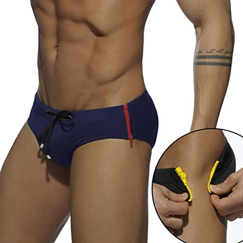 LikeJump Bañador de Natación Hombre Briefs Traje de Baño Secado Rápido para Playa Piscina - imagen 3
