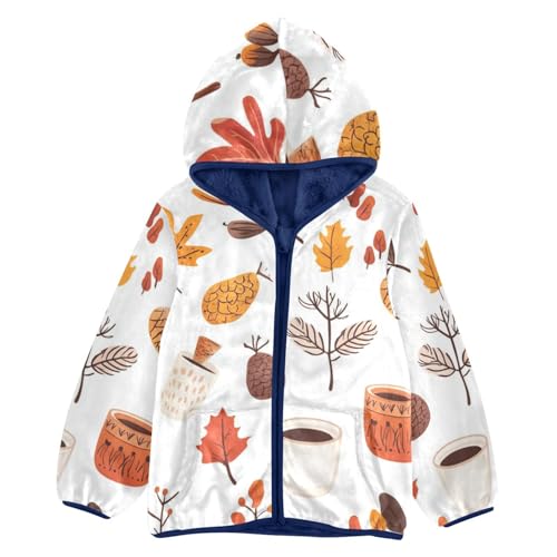 Warm Atmosphere Girls Fleece Jacket Girls Fall Jacket Girls Zip Up Hoodie Girls Sherpa Jacket 2-10T