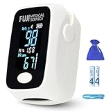 富士メディカルサービス パルスオキシメーター PI値付き 国内検品 軽量コンパクト＆簡単操作で旅行・在宅・登山に最適 見やすい LEDディスプレイ