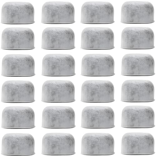 Pack of 24 Replacement Charcoal Water Filters for All Cuisinart And Braun Coffee Machines - Cuisinart and Braun Compatible (NOT KEURIG) Filters Fit Both Newer & Older Models Coffee Makers