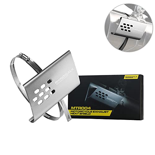 Rhinowalk Escudo térmico de escapamento de motocicleta, capa térmica universal para tubo de escapame