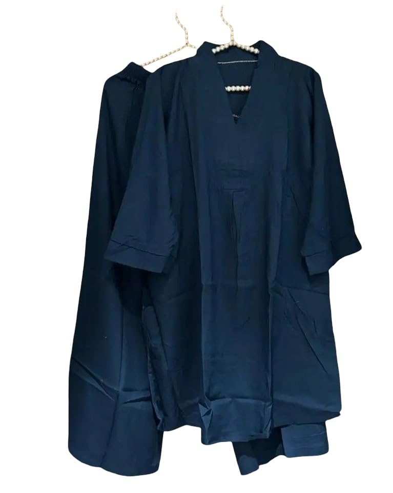 Casual Western Co-ord Set for Women (Navy blue, Xxl)
